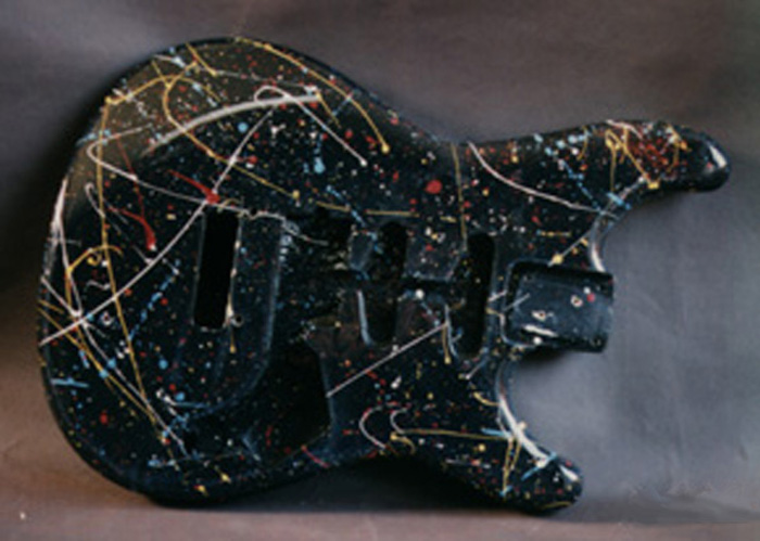 Splatter Painted Guitar