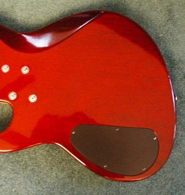 Guitar body — battery compartment install