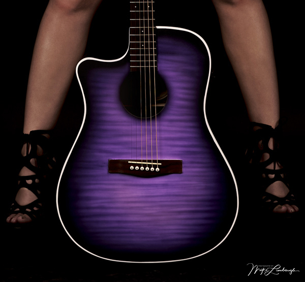 Airbrushed Flame Top — custom acoustic guitar by Guitar Guru LLC