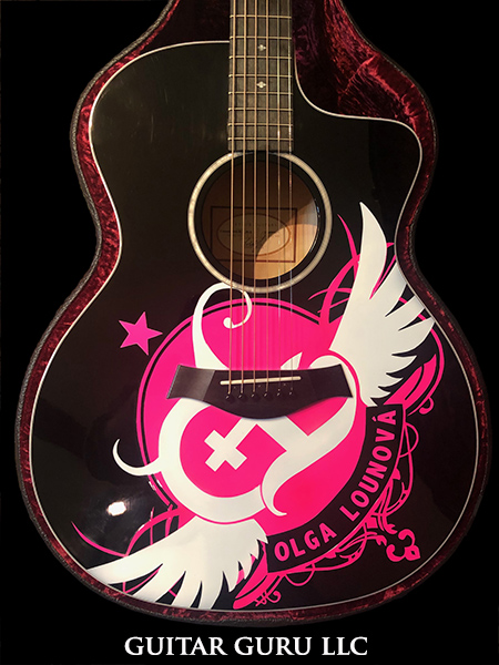 Taylor 214 Olga Lounova — custom acoustic guitar by Guitar Guru LLC