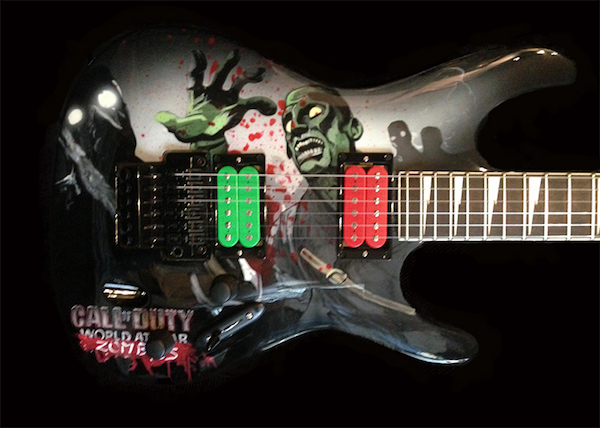 Call of Duty Zombie Guitar — custom electric guitar by Guitar Guru LLC