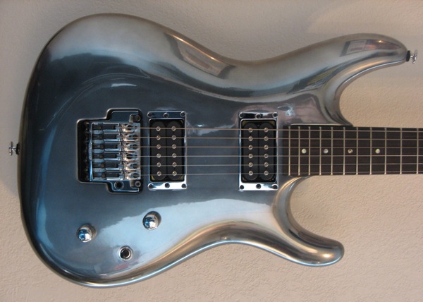 Chrome Ibanez JS — custom color by Guitar Guru LLC