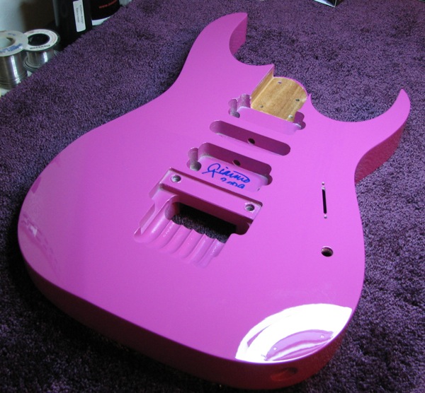Chartreuse Ibanez Body — custom color by Guitar Guru LLC