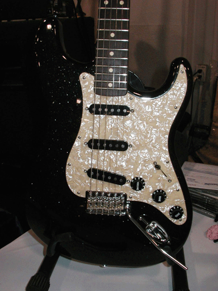 Black Metal Flake Fender Strat — custom color by Guitar Guru LLC