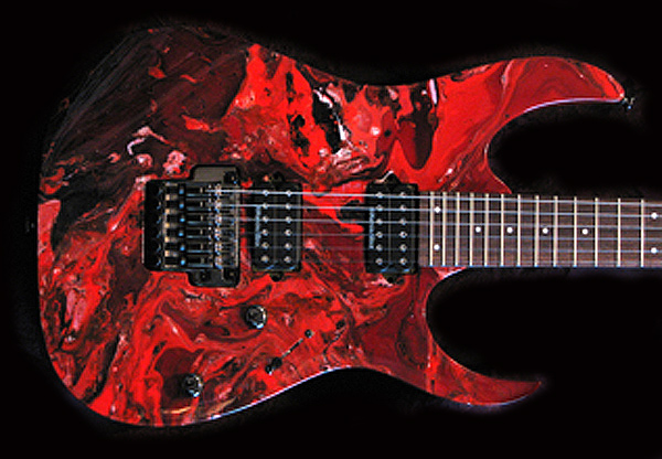 Swirl #4 — custom swirl guitar by Guitar Guru LLC