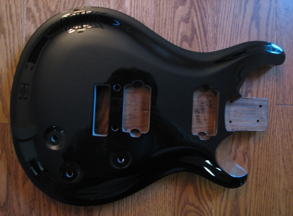 Black Nitrocellulose PRS Style Body — vintage color by Guitar Guru LLC